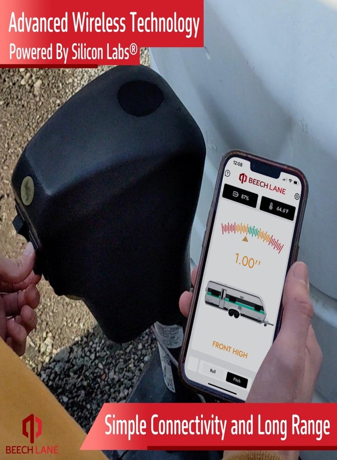 Beech Lane Wireless RV Leveling System, Made in the USA, User-Friendly Phone App With Real-Time Precise Leveling Measurements, Advanced Wireless Camper Leveler, Included AA Batteries, Patented - Image 3